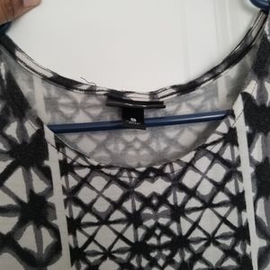 Black and white maxi dress